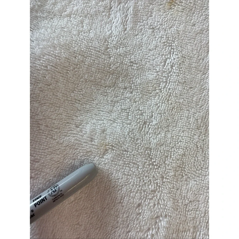 BrookLinen Take It Easy Bath Towels Thick Cotton Set Two  Sz‎ 24x52  White Heavy
